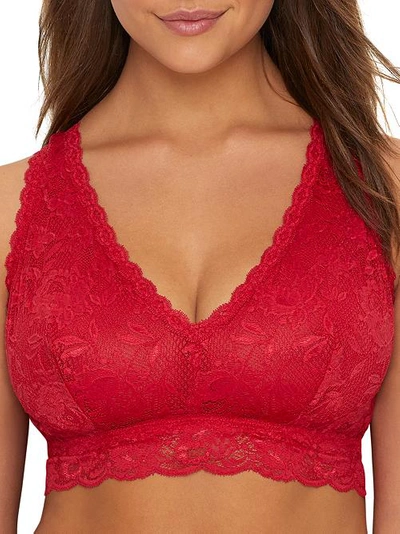 Shop Cosabella Never Say Never Curvy Racie Bralette In Mystic Red