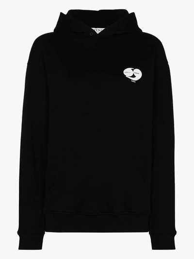 Shop Givenchy Paris Graphic Cotton Hoodie In Black