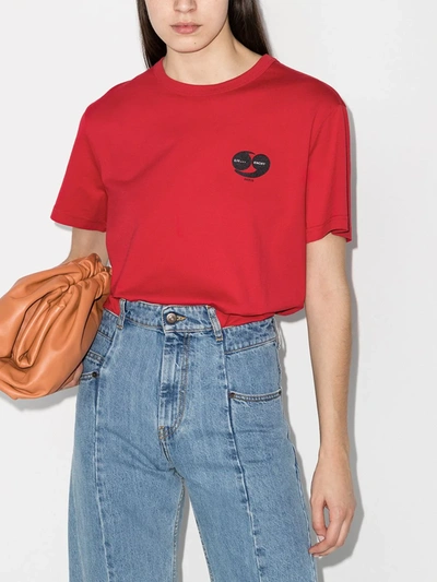 Shop Givenchy Large Back Logo Cotton T-shirt In Red