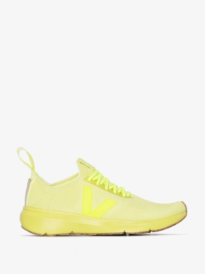 Shop Rick Owens X Veja Yellow Sock Sneakers