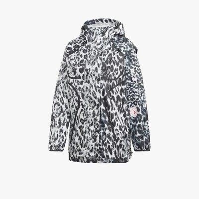 Shop Adidas By Stella Mccartney Truepurpose Leopard Print Windbreaker Jacket In White