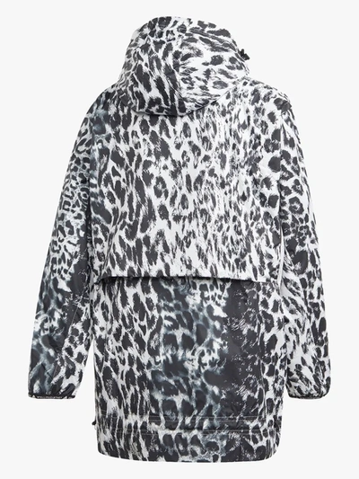 Shop Adidas By Stella Mccartney Truepurpose Leopard Print Windbreaker Jacket In White