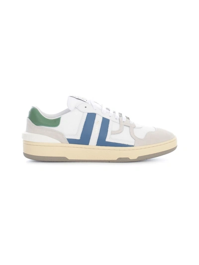 Shop Lanvin Tennis Low Top Sneakers In White Blue