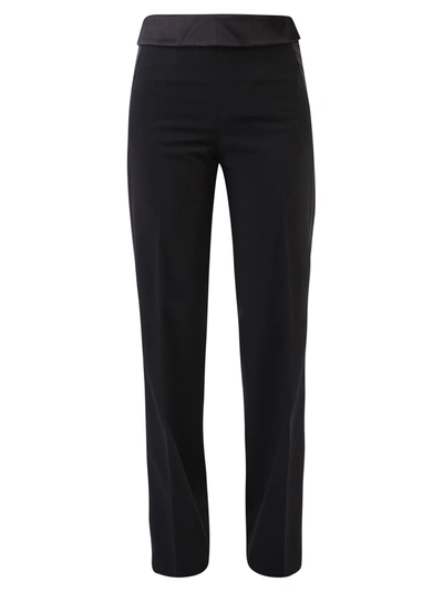 Shop Burberry Relaxed Fit Trousers In Black