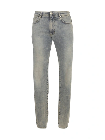 Shop Represent Essential Denim Classic Jeans In Blue Cream