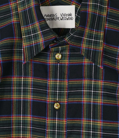 Shop Vivienne Westwood Football Shirt Check In Multicolor