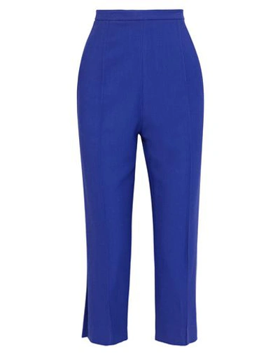Shop Khaite Pants In Bright Blue