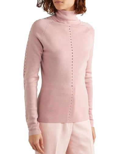 Shop Lela Rose Turtleneck In Pink