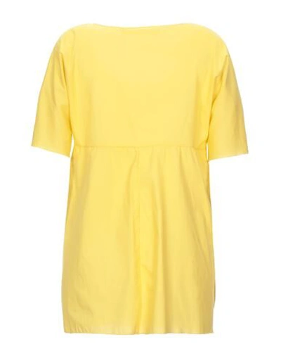 Shop Marni Woman Top Yellow Size 8 Cotton