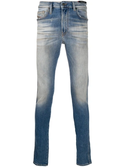 Shop Diesel Skinny Jeans In Blue