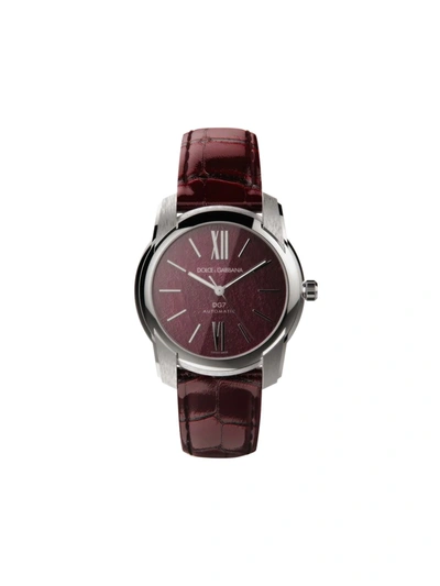 Shop Dolce & Gabbana Dg7 40mm Watch In Red