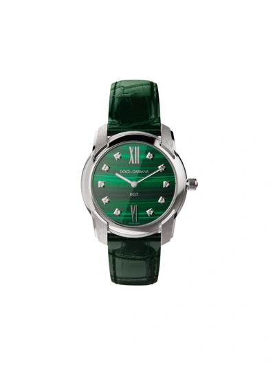 Dolce & Gabbana Dg7 40mm Watch In Grün