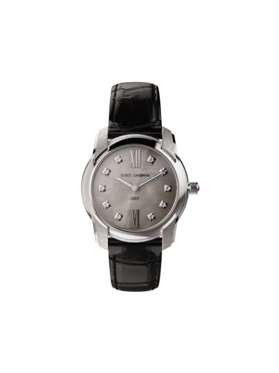 Shop Dolce & Gabbana Dg7 40mm Watch In Grau