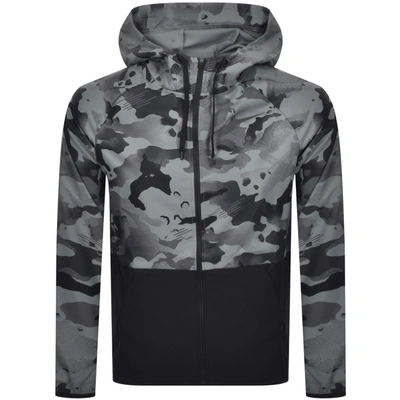 Shop Nike Training Pro Flex Camo Jacket Grey