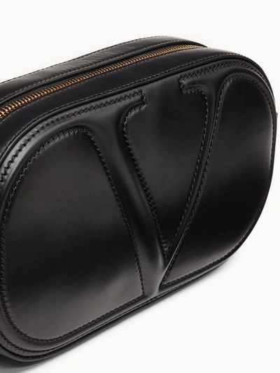 Shop Valentino Vlogo Walk Bag Black