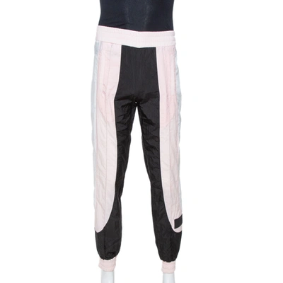Pre-owned Palm Angels Light Pink Color Block Track Pants S