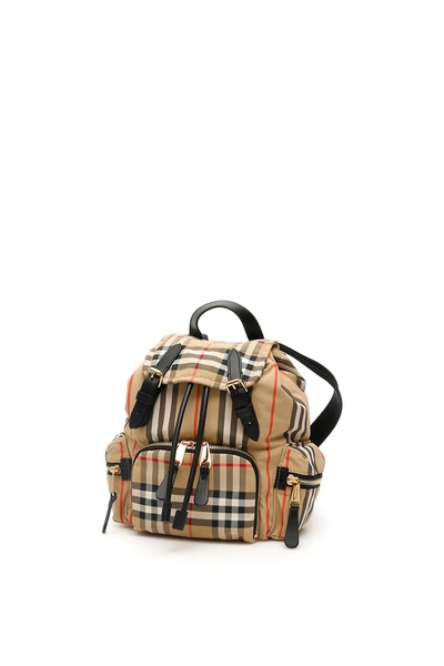 Shop Burberry Vintage Check Rucksack In Archive Beige