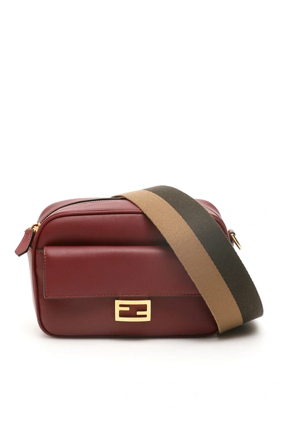 Shop Fendi Baguette Camera Bag In Barolo Os