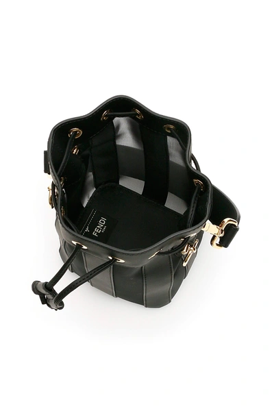 Shop Fendi Mon Tresor Mini Bag In Nero Oro Soft
