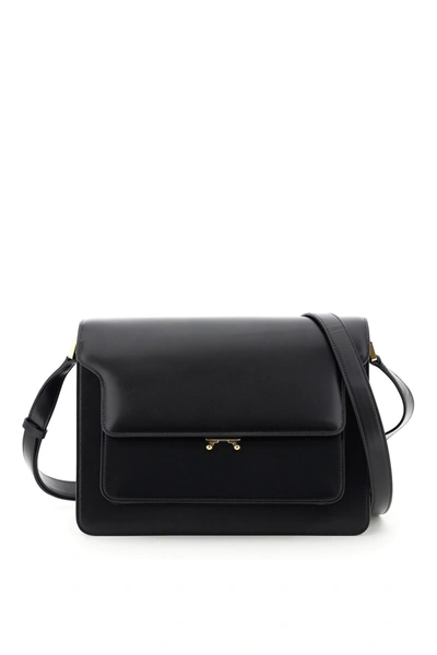 Shop Marni New Trunk Shoulder Bag In Black