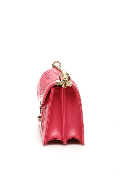 Shop Miu Miu Medium Miu Confidential Shoulder Bag In Magenta