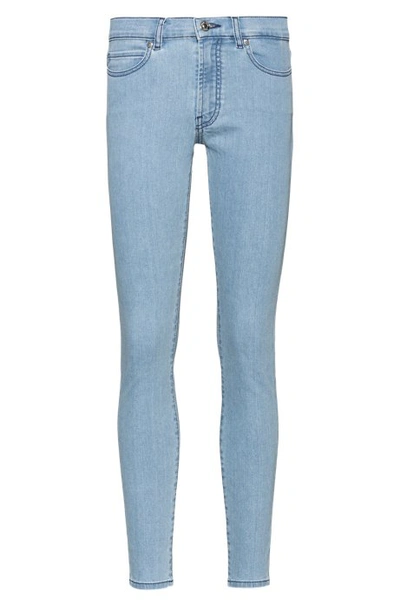 Shop Hugo Boss - Charlie Super Skinny Fit Jeans In Magic Flex Light Blue Denim - Turquoise