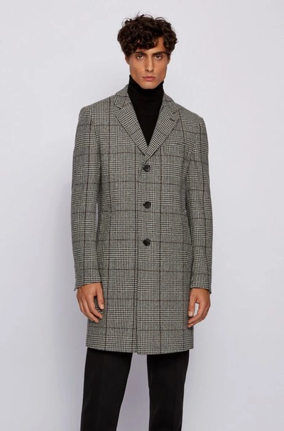 Hugo Boss Boss Men's Nye2 Slim-fit Blazer Coat In Open Grey | ModeSens