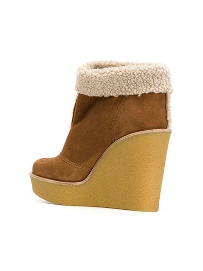 Shop Chloé 'darcy' Wedge Boots