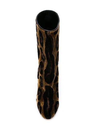 Shop Dolce & Gabbana Leopard Print Boots