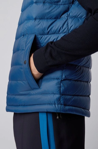 Shop Hugo Boss - Packable Down Gilet In Water Repellent Fabric - Dark Blue