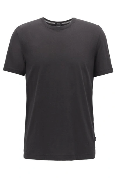 Shop Hugo Boss Regular Fit T Shirt In Soft Cotton In Black