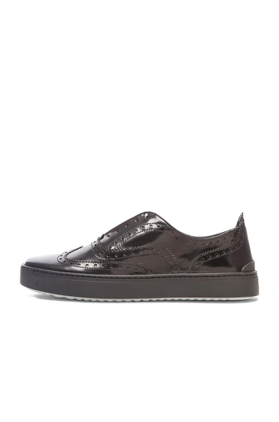 Shop Rag & Bone Meli Leather Sneakers In Black