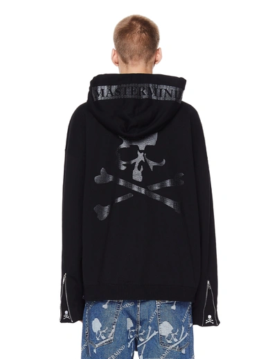 Shop Mastermind Japan Black Cotton Logo Hoodie