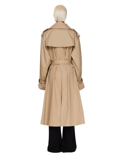 Shop Maison Margiela Double Breasted Coat In Brown