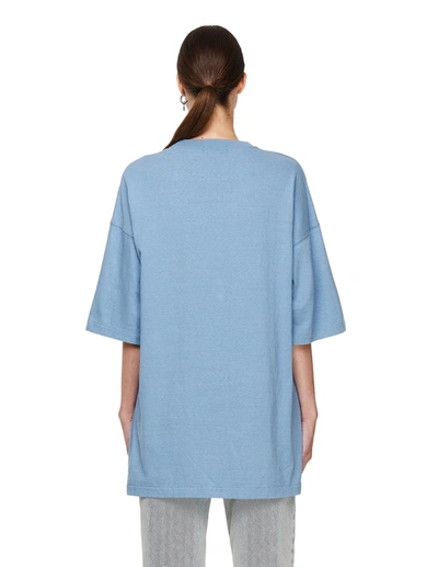 Shop Undercover Blue Oversize Printed T-shirt