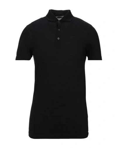 Shop Vengera Polo Shirts In Black