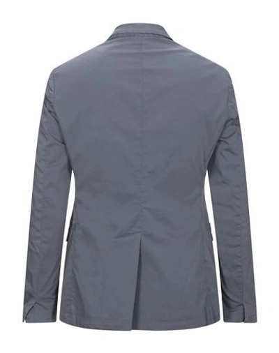 Shop Dondup Suit Jackets In Grey