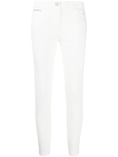 Shop Fabiana Filippi Cotton Trousers In White