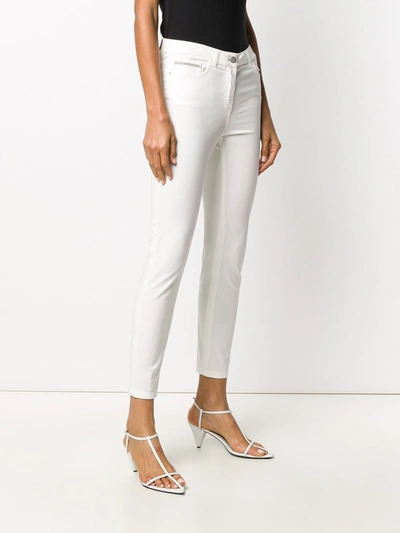 Shop Fabiana Filippi Cotton Trousers In White