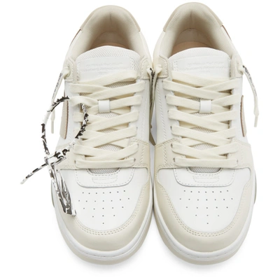 Shop Off-white White And Taupe Out Of Office Sneakers In 0163 Whicre