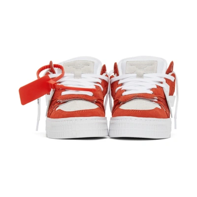 Shop Off-white Red And White Off-court 3.0 Sneakers