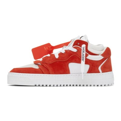 Shop Off-white Red And White Off-court 3.0 Sneakers