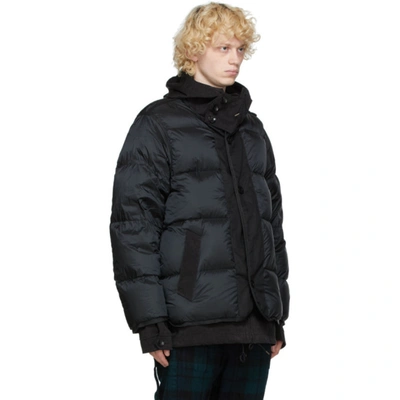 Shop Sacai Black Ten C Edition Down Jacket In Black 001