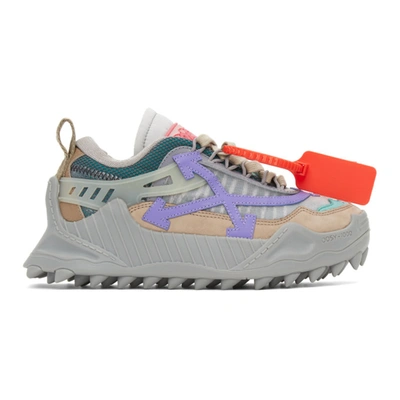 Shop Off-white Brown And Purple Odsy-1000 Sneakers In Brnw/violt