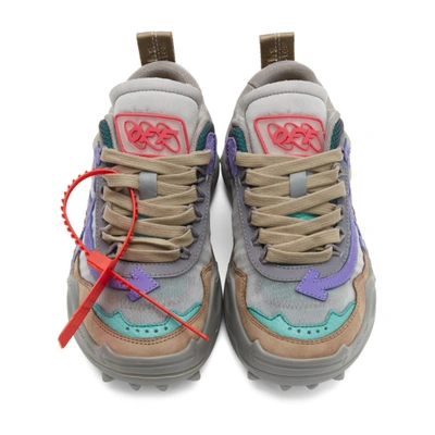 Shop Off-white Brown And Purple Odsy-1000 Sneakers In Brnw/violt