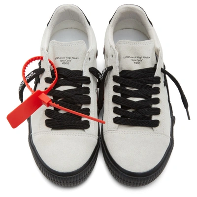 Shop Off-white White New Arrows Vulcanized Low Sneakers In White/black