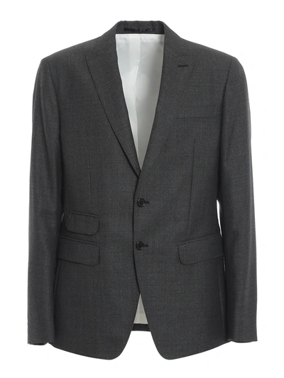Shop Dsquared2 Two-piece Virgin Wool Suit In Grey