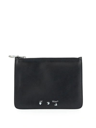 Shop Off-white Black Leather Pouch