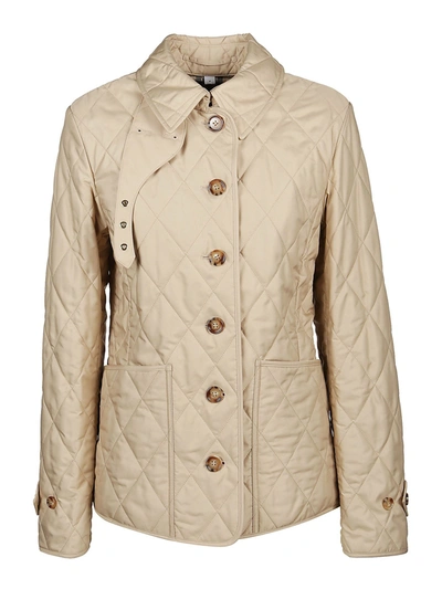 Shop Burberry Fernleigh Puffer Jacket In Light Beige