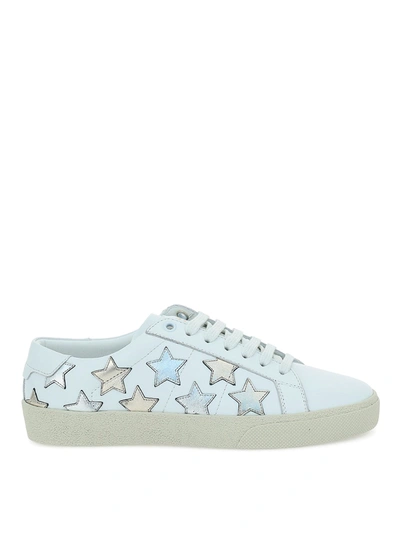 Shop Saint Laurent Sl06 20 Star Sneakers In White